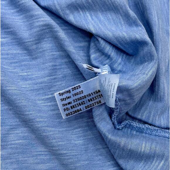 Marine Layer Women's T-Shirt Swing Crew Tee Relaxed Fit Drape Bottom Pima Cotton - Picture 3 of 7